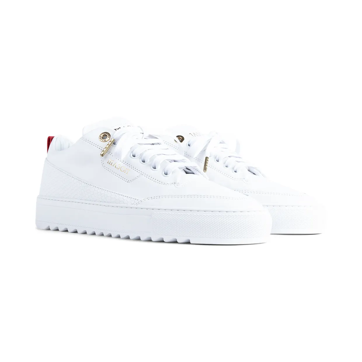 Mason Garments Torino Leather/Python White (SS20-12F)