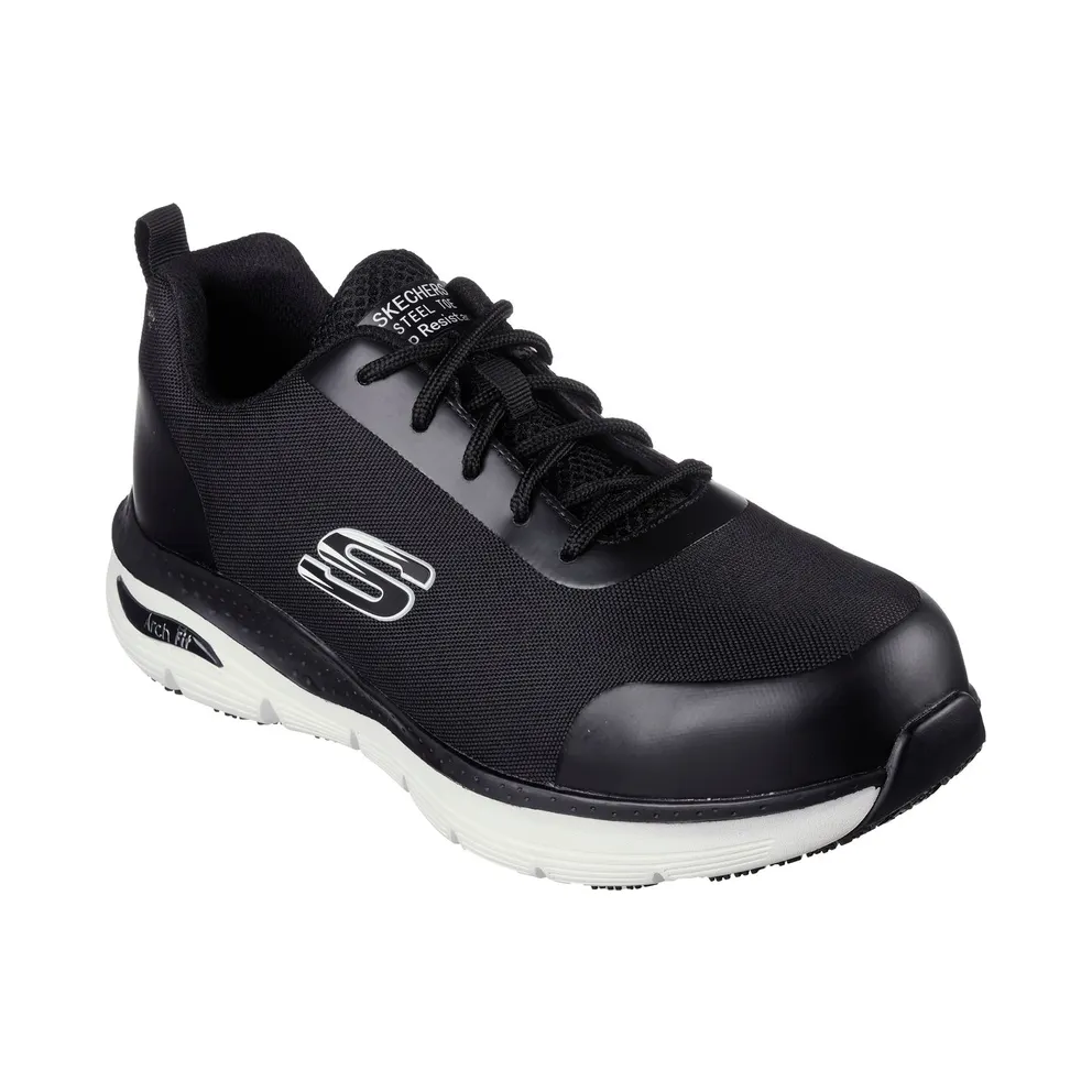 Skechers Work: Arch Fit SR “Ringstap Sneaker Black / White” (200086ECBKW)