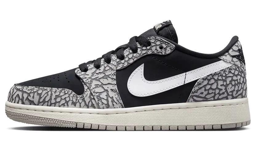 Air Jordan 1 Low GS “Elephant Print” (CZ0858-001)