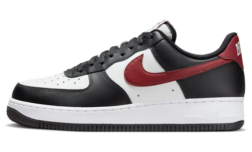Nike Air Force 1 Low ’07 Black White Dark Team Red (FZ4615-001)