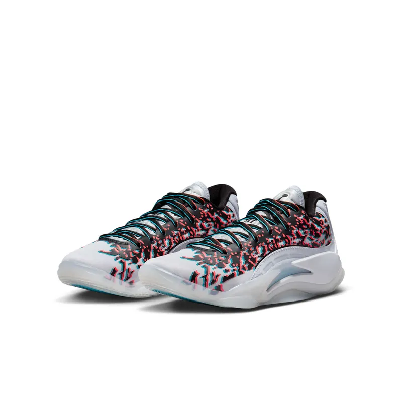 Jordan ZION 3 GS “Football Grey/Black/Flash Crimson/Chlorine Blue” (FZ4792-060)