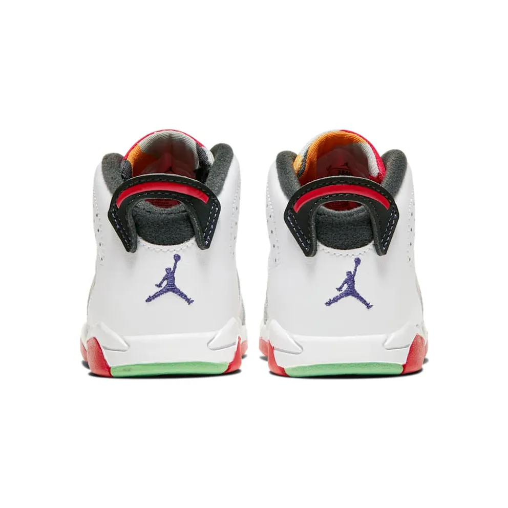 Jordan 6 Retro Hare (TD) Neutral Grey/White-True Red-Black (384667-062)