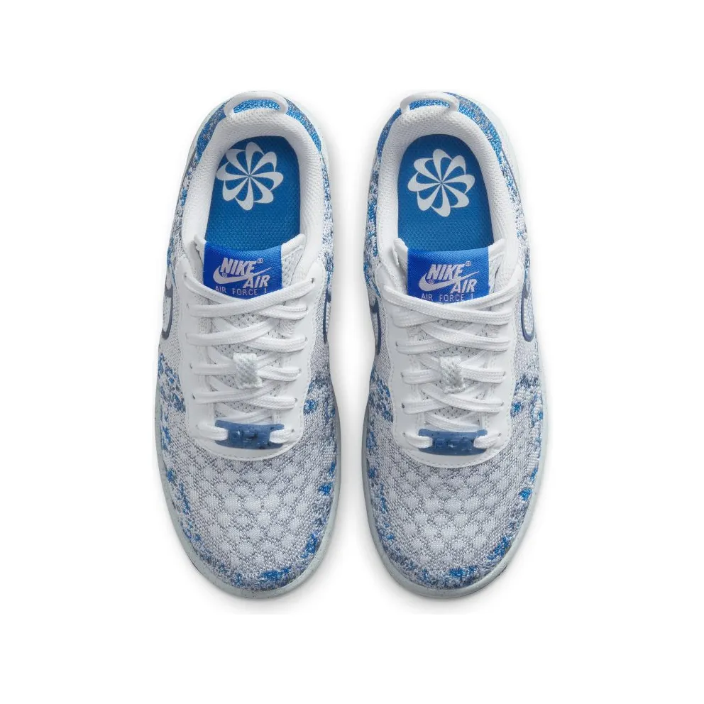 Nike Air Force 1 Crater Flyknit Older Kids’ White (DM1060-100)
