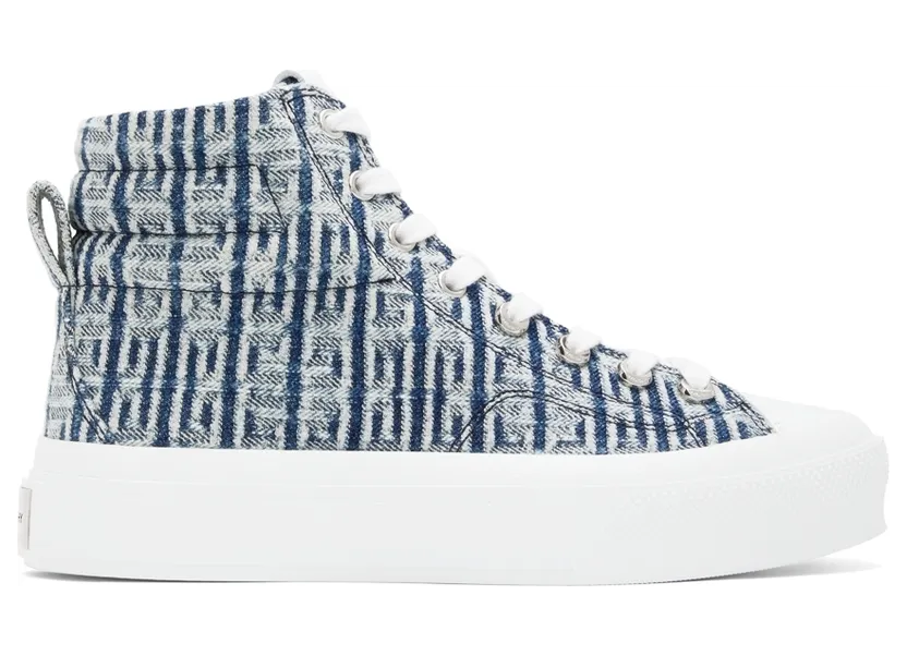 Givenchy Blue 4G City High-Top Sneakers (BE0025E1EL457)