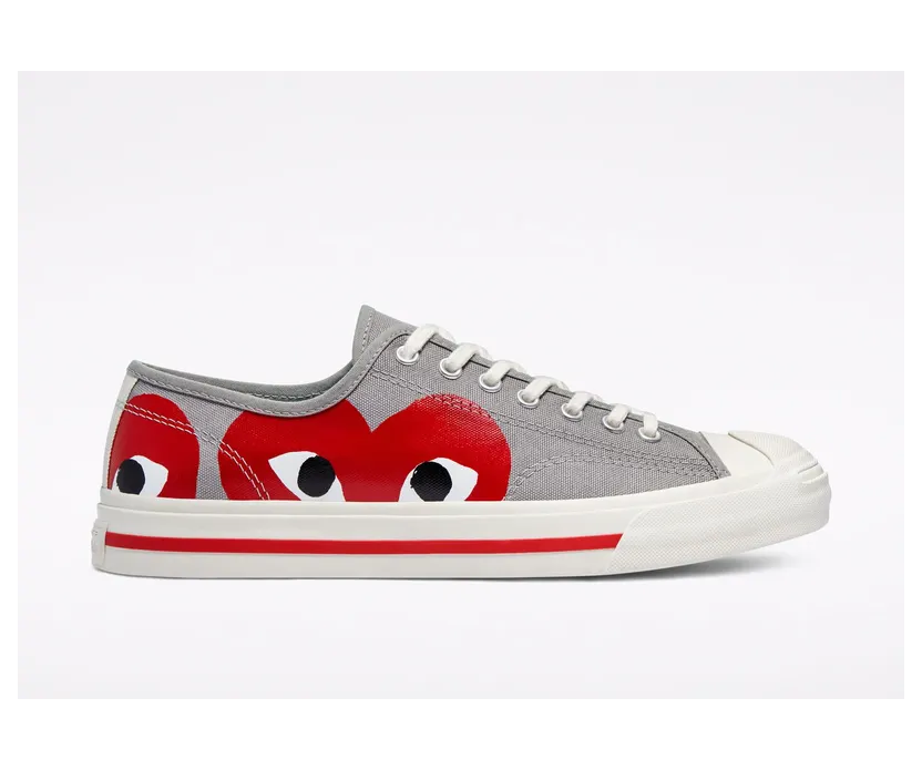 Converse Converse x Comme des Garçons PLAY Jack Purcell Low Top Drizzle/egret/red (171260C)
