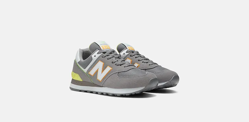 New Balance New Balance Grey/Yellow (WL574CM2)