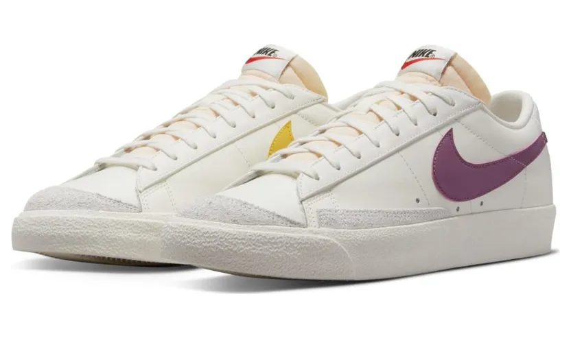 Nike Blazer Low 77 Vintage Sail Light Bordeaux Vivid Sulfur (DA6364-106)