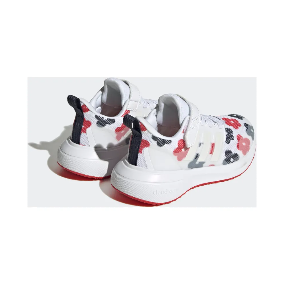 Adidas Fortarun 2.0 Cloudfoam Sport Running Elastic Lace Top Strap Cloud White / Zero Metalic / Better Scarlet (GZ9754)