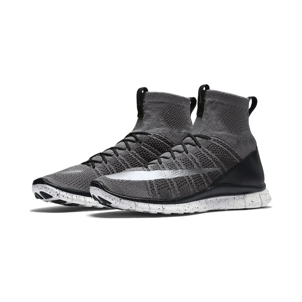 Nike Free Flyknit Mercurial Dark Grey Dark Grey/Silver-Black-Summit White (805554-004)