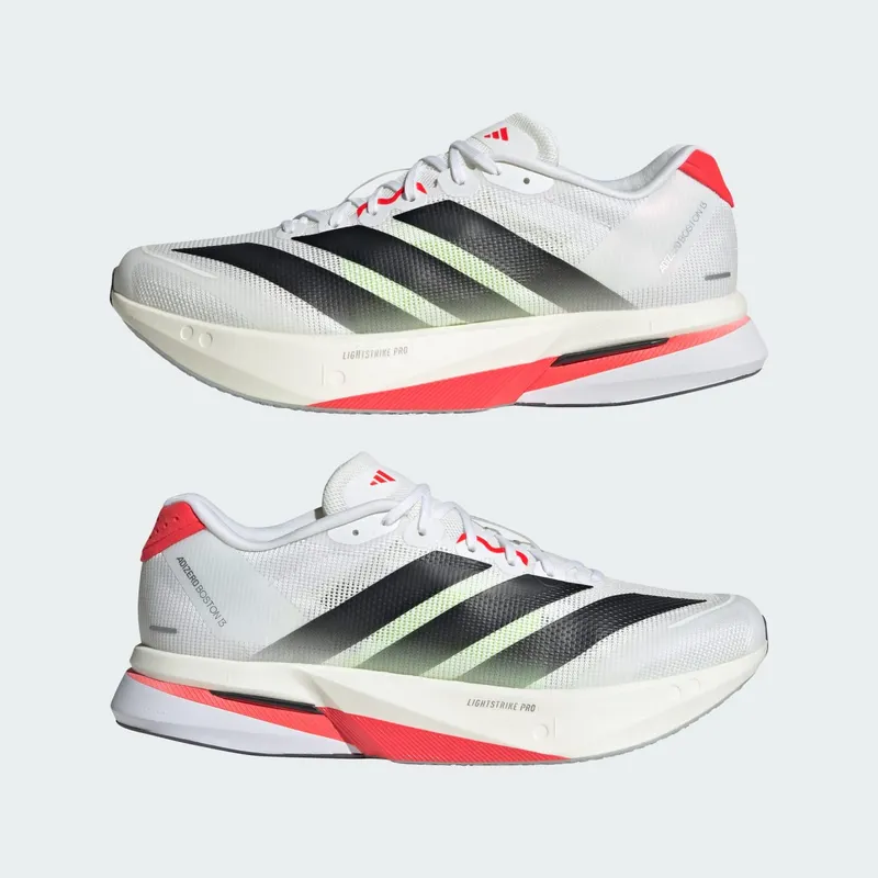 Adidas Adizero Boston 13 Cloud White / Core Black / Lucid Red (JS4932)