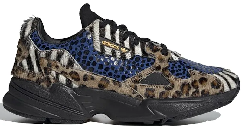 adidas Falcon Leopard (W) Off White/Core Black/Bright Gold (F37016)