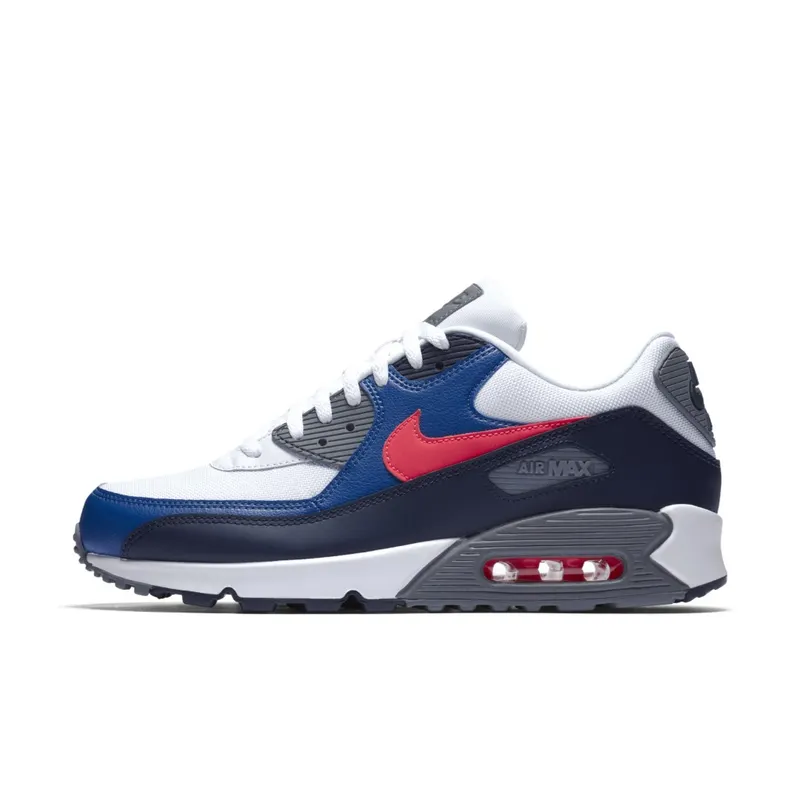 Nike Air Max 90 White Solar Red Obsidian (537384-135)