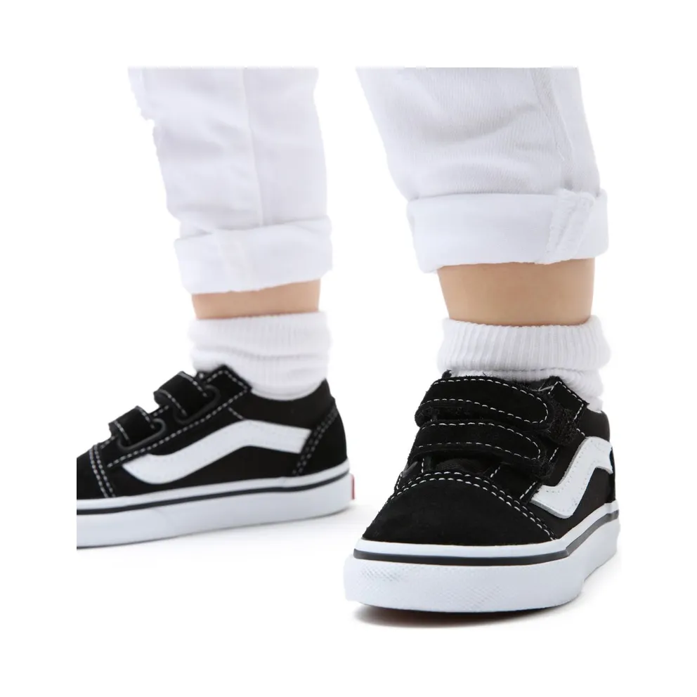 Vans Old Skool V Black White (TD) Black/White (VN000D3YBLK)