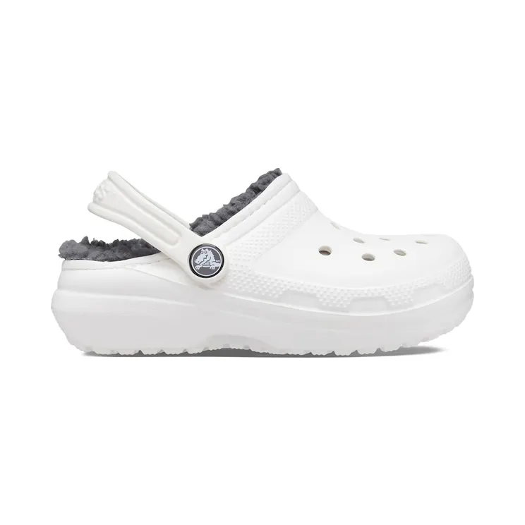 Crocs Classic Lined Clog White Grey (207009-10M)