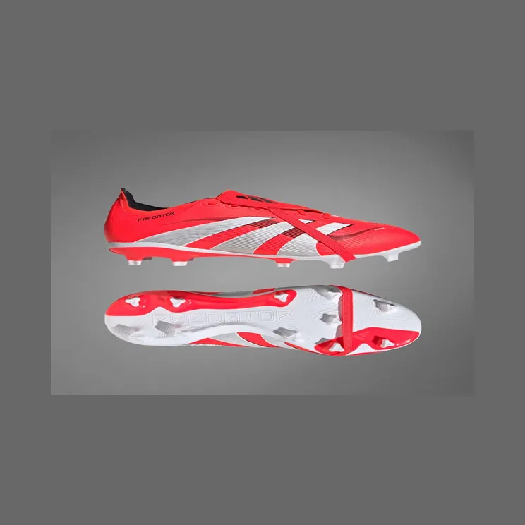 adidas Predator League Fold-over Tongue Firm/multi-ground Boots “Lucid Red / Cloud White / Core Black” (ID1319)
