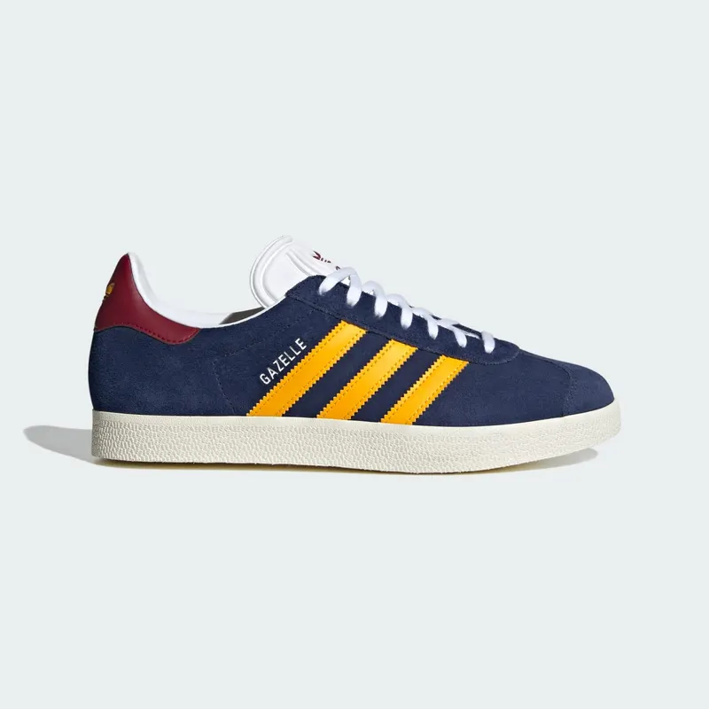 adidas Gazelle Dark Blue Crew Yellow Burgundy (IF0877)