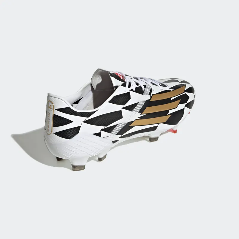 adidas F50 Adizero IV Firm Ground Football Boots Cloud White / Gold Metallic / Scarlet (GX3902)