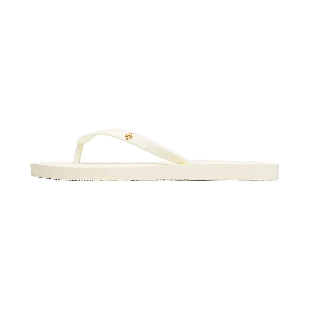 Tory Burch Kira Padded Flip Flop “Ivory Gold” (162307-100)