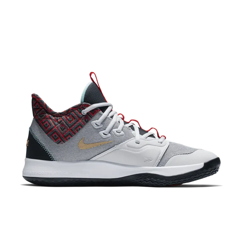 Nike PG 3 BHM (2019) Pure Platinum/Metallic Gold (BQ6242-007)