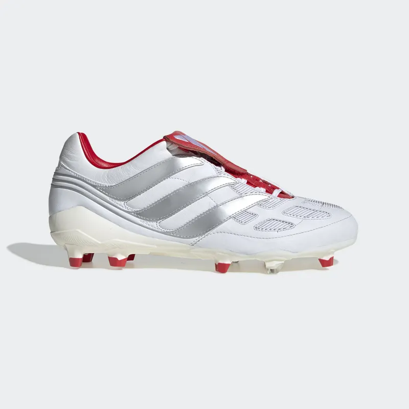 adidas Predator Precision FG 25 Year Pack David Beckham Footwear White/Silver Metallic/Predator Red (F97223)