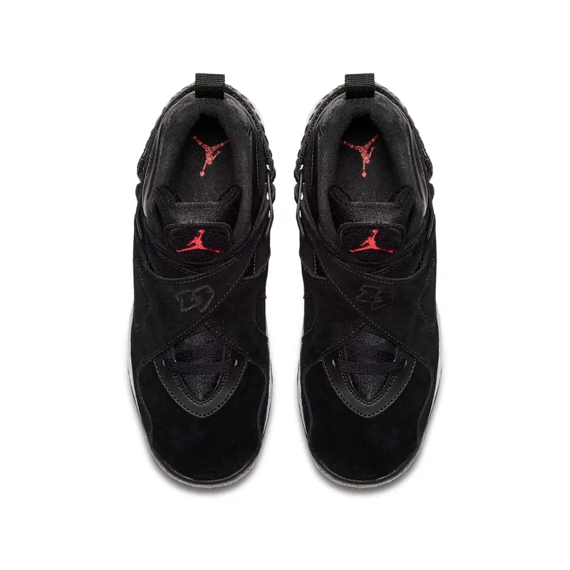 Jordan 8 Retro Black Cement (GS) Black/Gym Red-Black-Wolf Grey (305368-022)