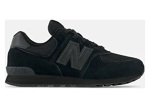 New Balance Kids Black 574 Core Big Kids Sneakers (GC574EVE)