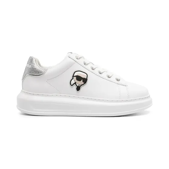 Karl Lagerfeld K/Ikonik Kapri leren “White” (KL62530N)