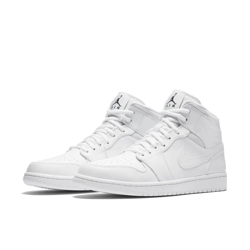 Jordan 1 Retro Mid White (2017) White/Black-White (554724-110)