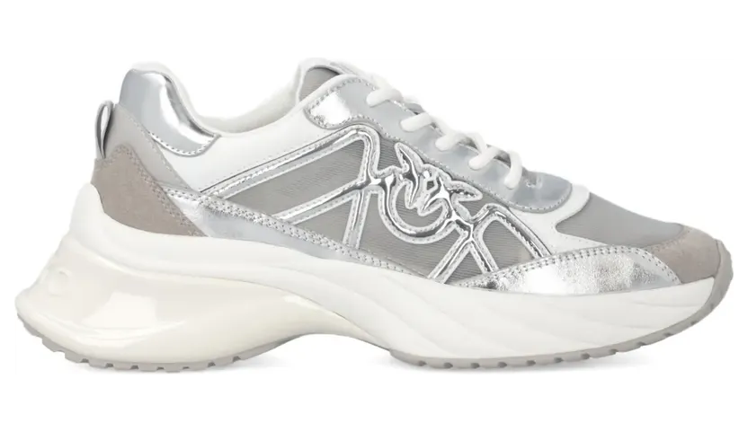 PINKO Sneakers mit Logo-Detail – Silber (SS0135P141)