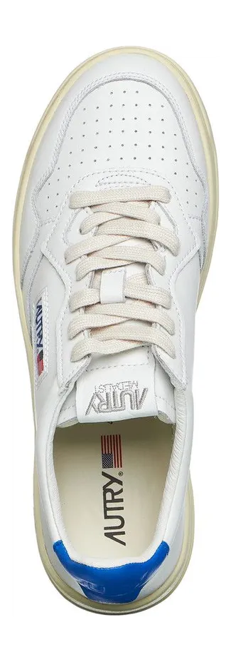 Autry Medalist Low Leather / Leather White / Princess Blue (AULMLL46) (4)