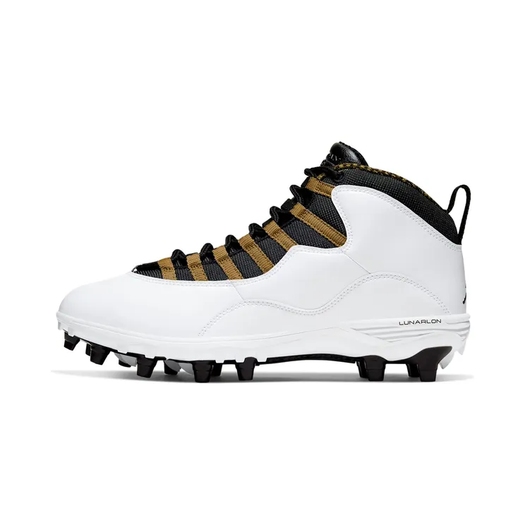 Jordan 10 TD Mid White Black Metallic Gold