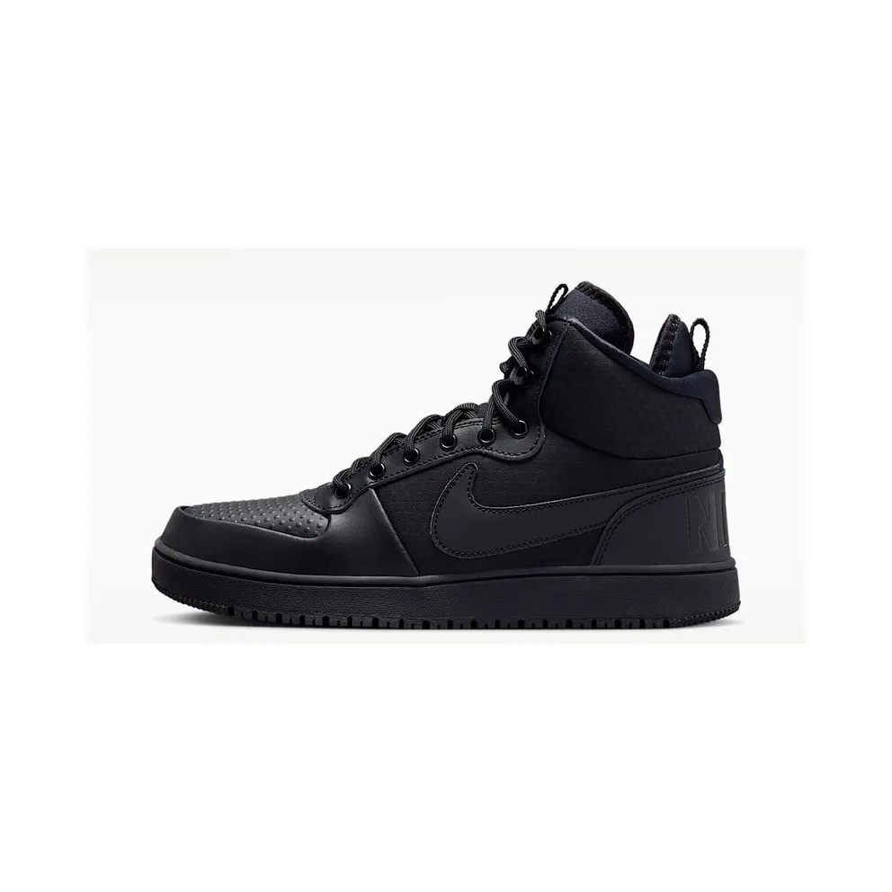 Nike Court Borough Mid Winter Triple Black Black/Black-Black (AA0547-002)