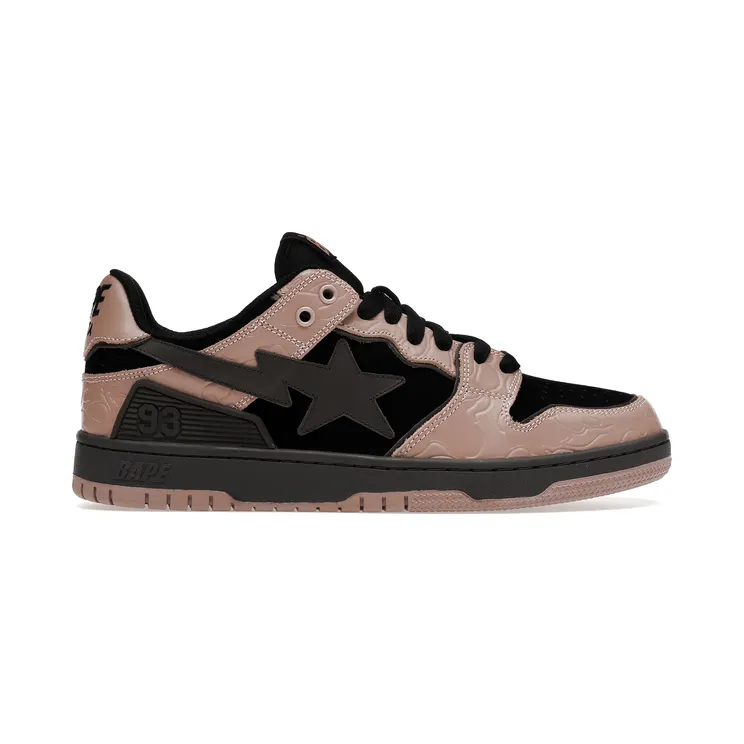 A Bathing Ape Bape SK8 Sta Dirty Pink Black (1H80-191-016)