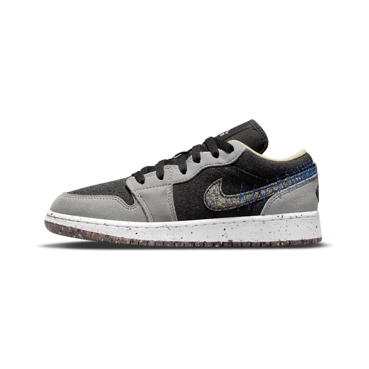 Jordan 1 Low SE Crater Grey Black (GS) (DM4690-001)