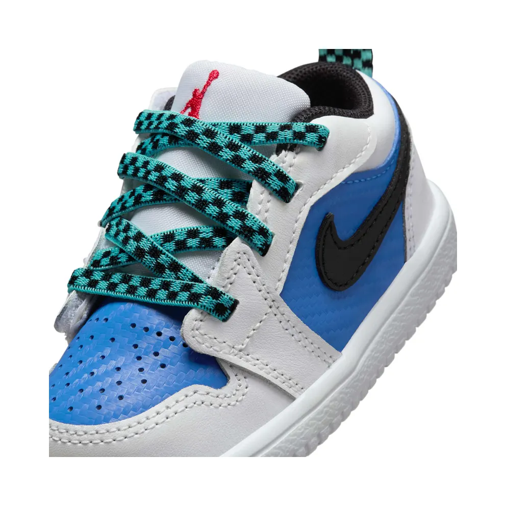 Jordan 1 Low ALT SE TD “White Hyper Royal Hyper Jade Black” (FQ8710-100)