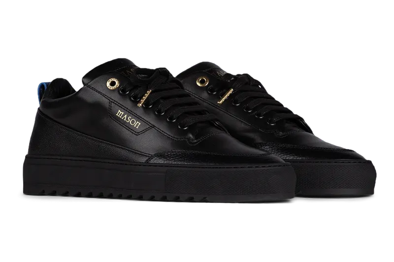 Mason Garments Torino Leather/Stamp Black (FW20-12D)