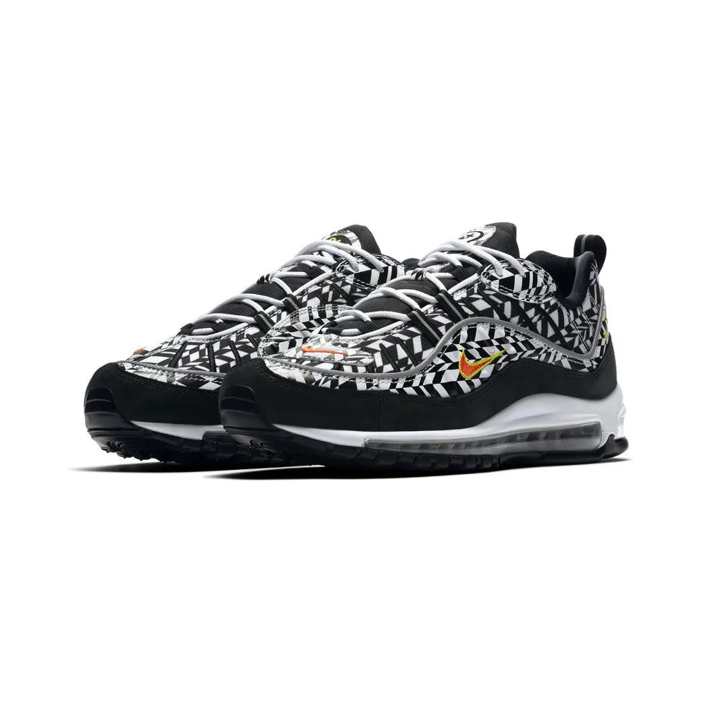 Nike Air Max 98 AOP Black White/Team Orange-Black (AQ4130-100)