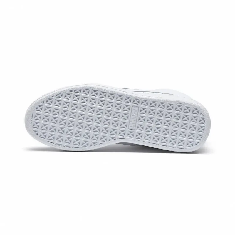 Puma Basket Mid Exotic White (W) White/Silver Foil (360534-02)