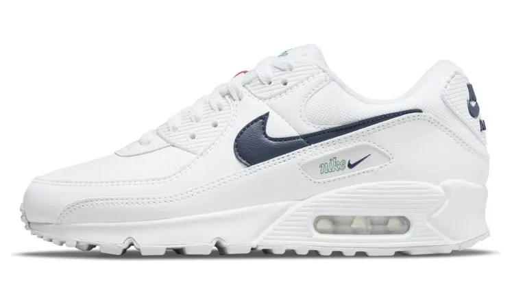 Nike Air Max 90 White Thunder Blue (W) (DH1316-101)