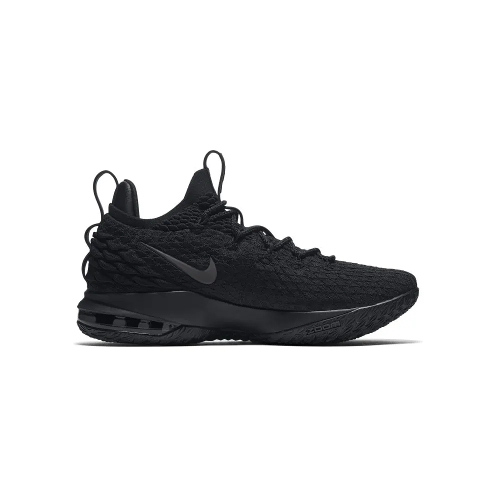 Nike LeBron 15 Low Blackout Black/Black-Thunder Grey (AO1755-004)