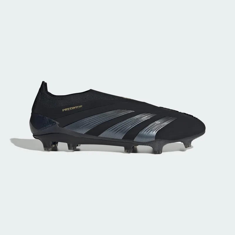 adidas Predator Elite Laceless FG Core Black Carbon Gold Metallic (IF8860)