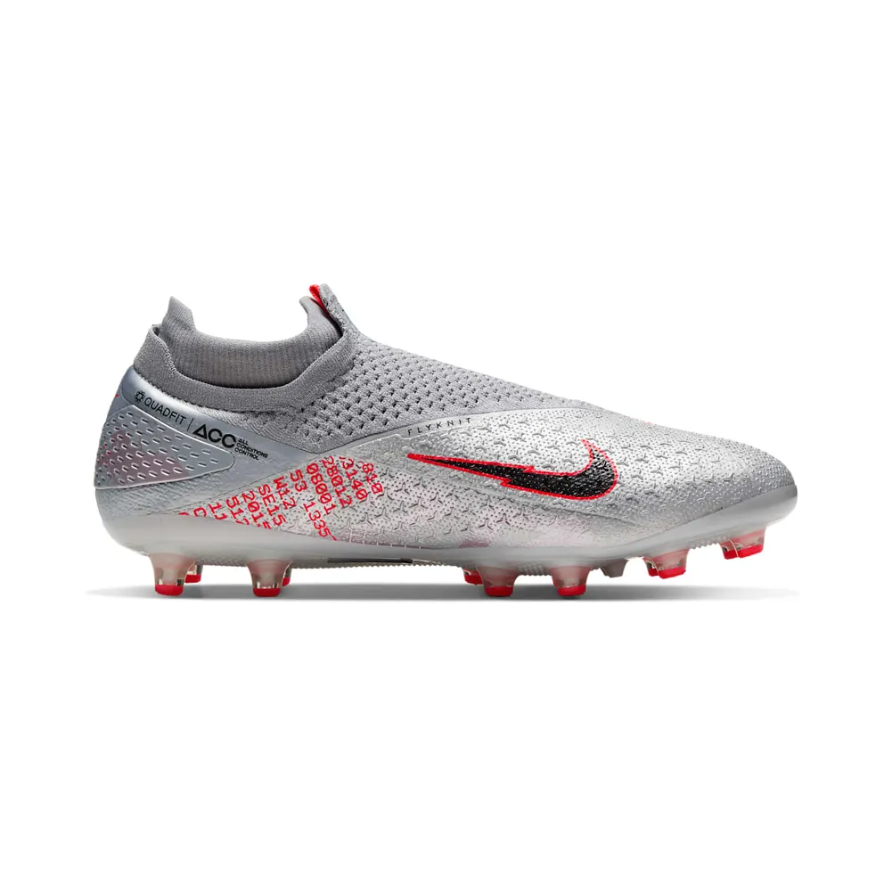 Nike Phantom Vision 2 Elite DF AG-Pro “Metallic Bomber Grey / Particle Grey / Laser Crimson / Black” (CD4160-906)