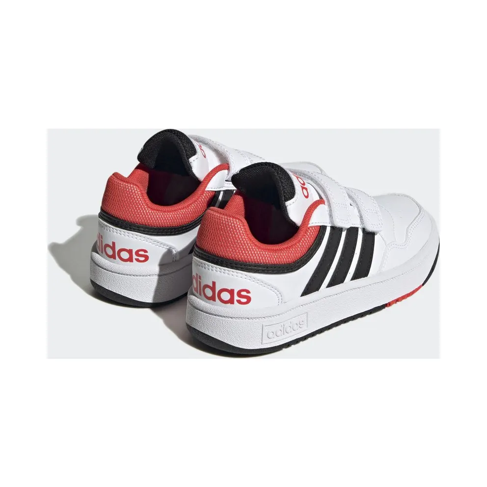 Adidas Hoops Lifestyle Basketball Hook-and-Loop Cloud White / Core Black / Bright Red (H03863)