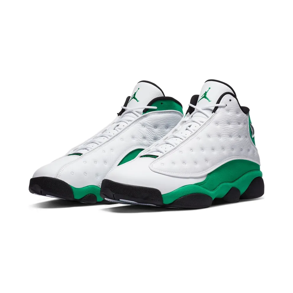 Jordan 13 Retro White Lucky Green White/White-Lucky Green-Black (DB6537-113)