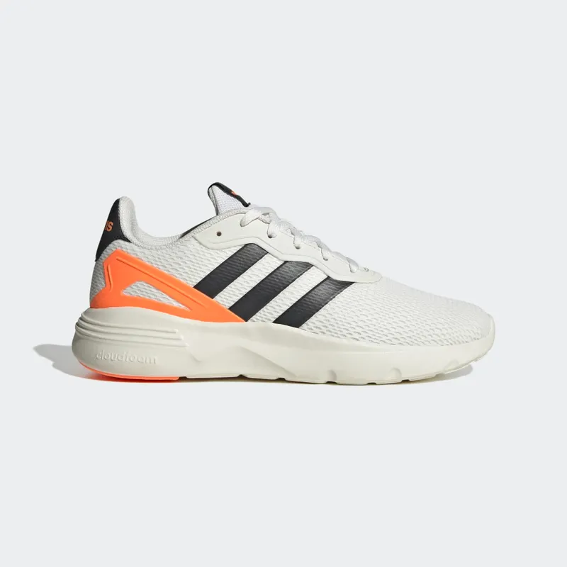 Adidas Nebzed Cloudfoam Lifestyle Running Core White / Carbon / Screaming Orange (HP7864)