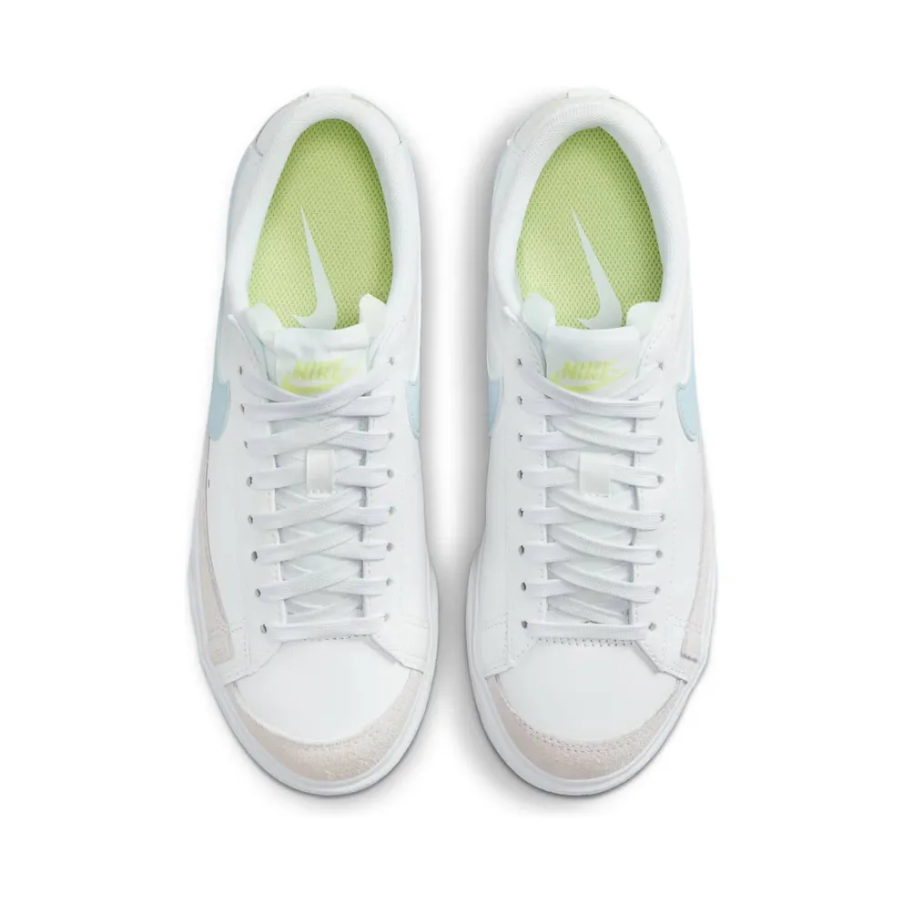Nike Blazer Low Platform White Light Lemon Twist Blue Tint (DJ0292-112)