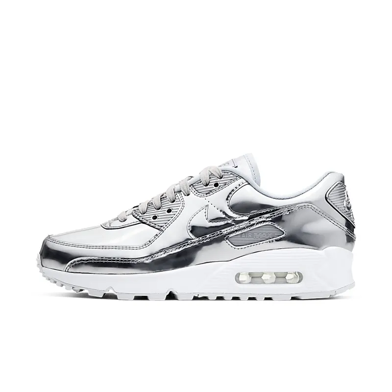 Nike Womens Air Max 90 ‘Metallic Pack’ Silver (2020) (CQ6639-001)