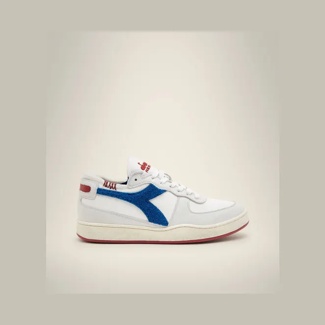 Diadora Mi Basket Row Cut Terry White / Blue Reflex (201178542C6850)
