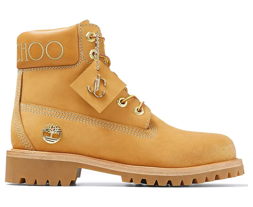 Timberland 6″ Jimmy Choo Premium Wheat Gold Glitter (W) (TB0A2EUZ2311)