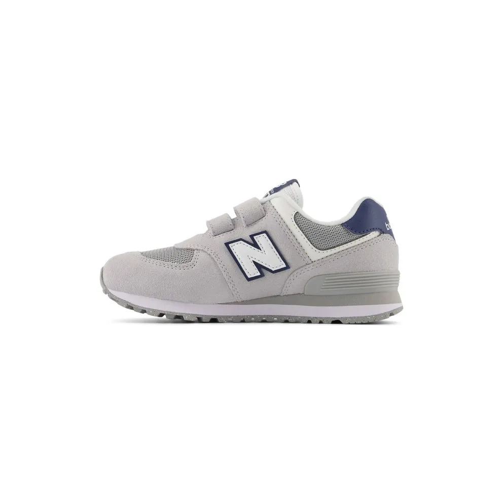 New Balance 574 Hook and Loop Brighton Grey Navy (PV574ESB)